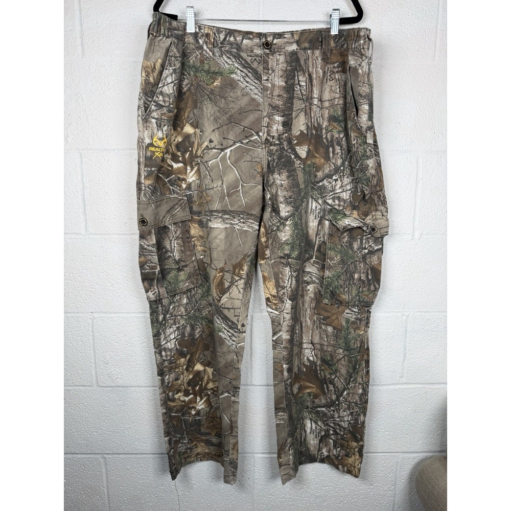 Realtree Xtra Camo Cargo Hunting Pants Men's XXL 44-46 Outdoor Tactical